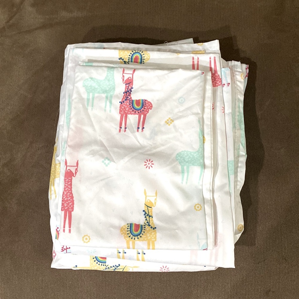 Llama twin sheet set